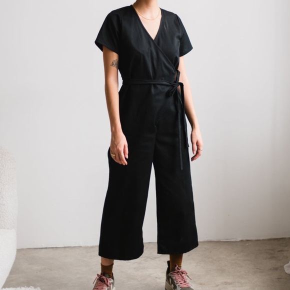 HOST PICK ⭐️ Stella Culotte jumpsuit in black tencel, size 1 - Picture 1 of 9